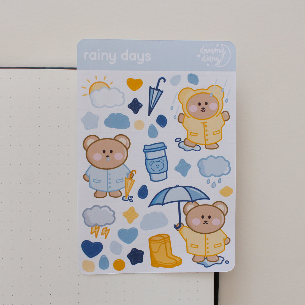 Rainy Days Sticker Sheet