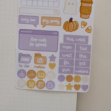Charger l&#39;image dans la galerie, Halloween Weekly Plan Sticker Sheet
