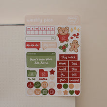 Charger l&#39;image dans la galerie, Christmas Weekly Plan Sticker Sheet
