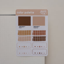 Charger l&#39;image dans la galerie, Dark Neutral Color Palette Sticker Sheet
