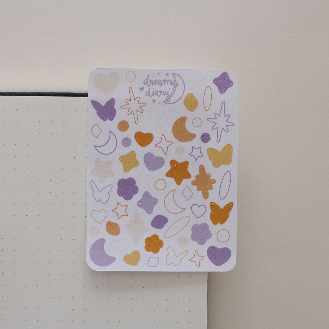 Mini Shapes Sticker Sheet (halloween)
