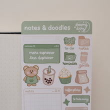 Load image into Gallery viewer, CAFÉ Planner/Bujo Set (4 sticker sheets)
