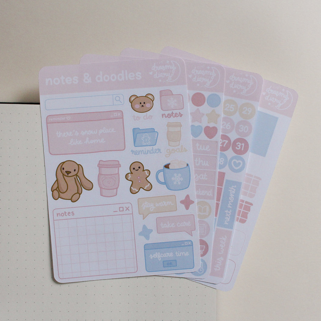 WINTER Planner/Bujo Set (4 sticker sheets)