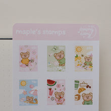 Charger l&#39;image dans la galerie, Maple&#39;s Stamps Sticker Sheet (spring/summer)
