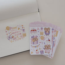 Charger l&#39;image dans la galerie, BIRTHDAY Planner/Bujo Set (4 sticker sheets)
