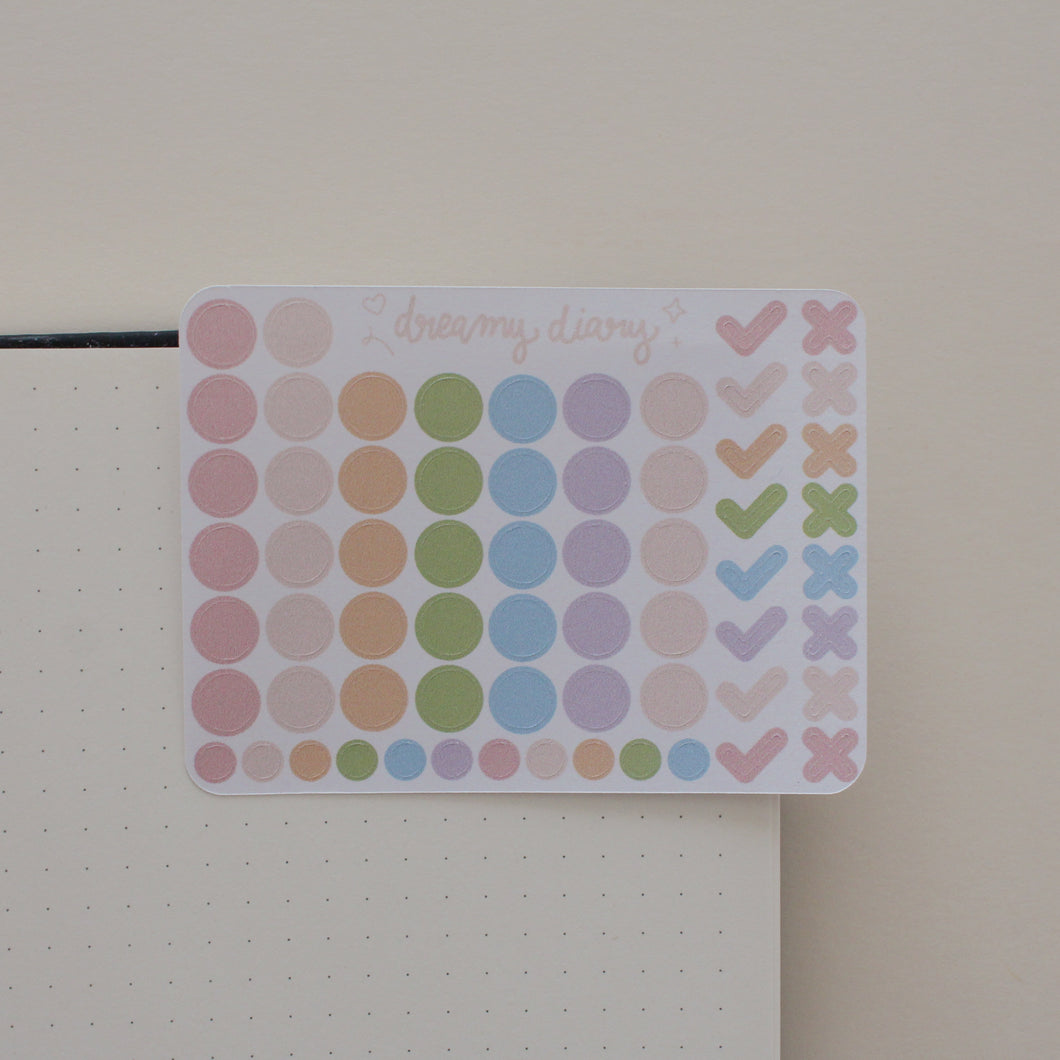 Mini Dots Sticker Sheet (rainbow)