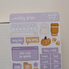 Charger l&#39;image dans la galerie, Halloween Weekly Plan Sticker Sheet
