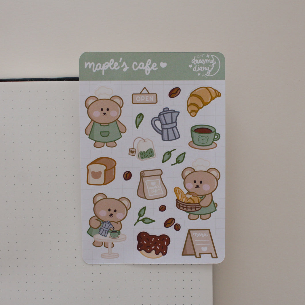 Maple's Café Sticker Sheet