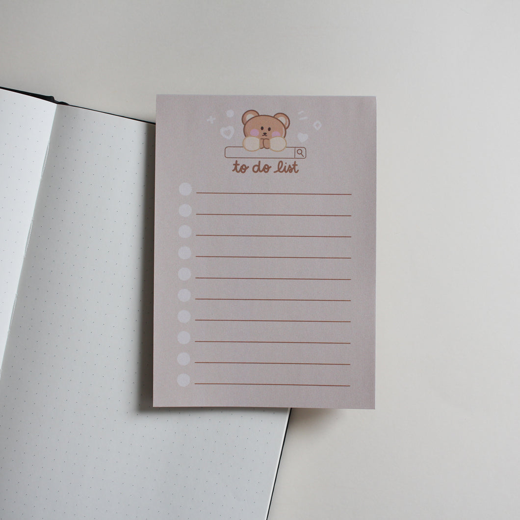 Maple To Do List Memo Pad