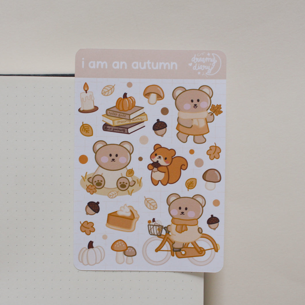 I Am An Autumn Sticker Sheet