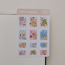 Charger l&#39;image dans la galerie, Maple&#39;s Stamps Sticker Sheet (autumn/winter)
