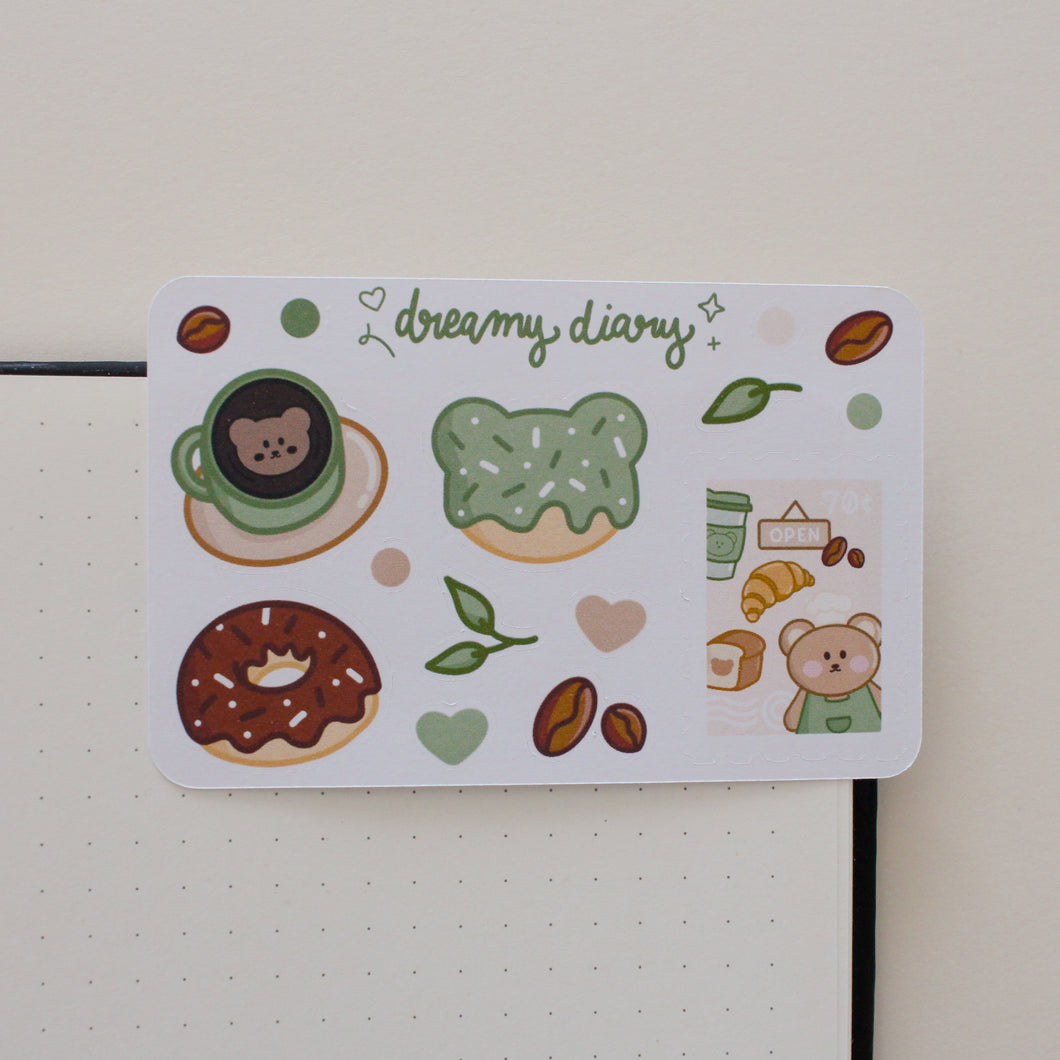 Mini Café Sticker Sheet