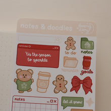 Charger l&#39;image dans la galerie, Christmas Notes &amp; Doodles Sticker Sheet
