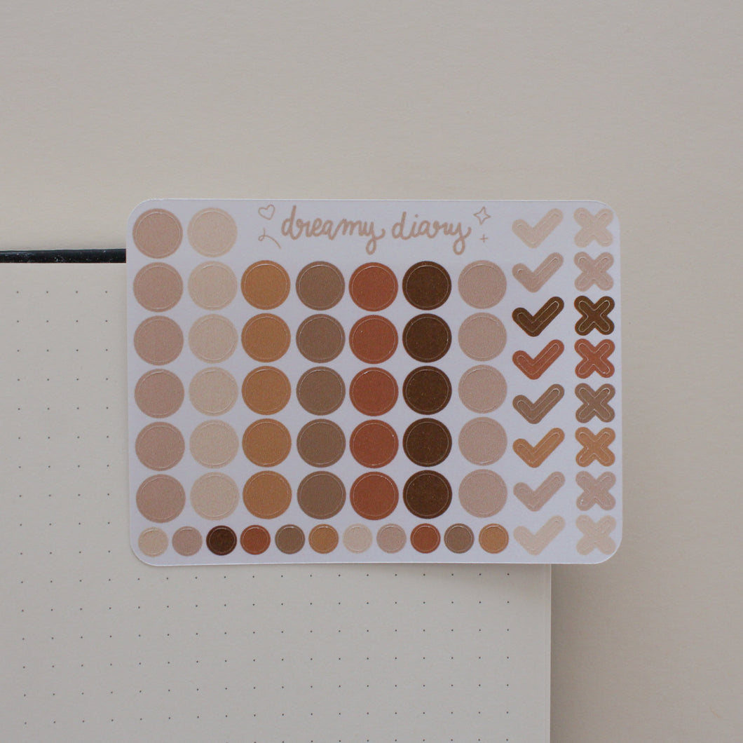 Mini Dots Sticker Sheet (neutral)