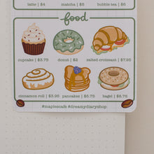 Charger l&#39;image dans la galerie, Café Menu Sticker Sheet
