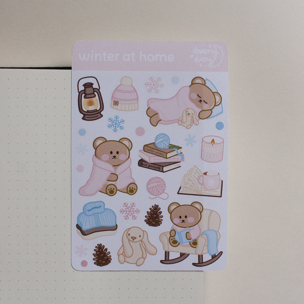 Winter At Home Sticker Sheet