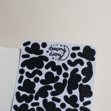 Charger l&#39;image dans la galerie, Mini Confettis Sticker Sheet (black)
