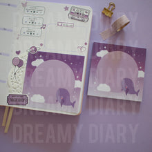 Load image into Gallery viewer, Purple Whale Memo Pad
